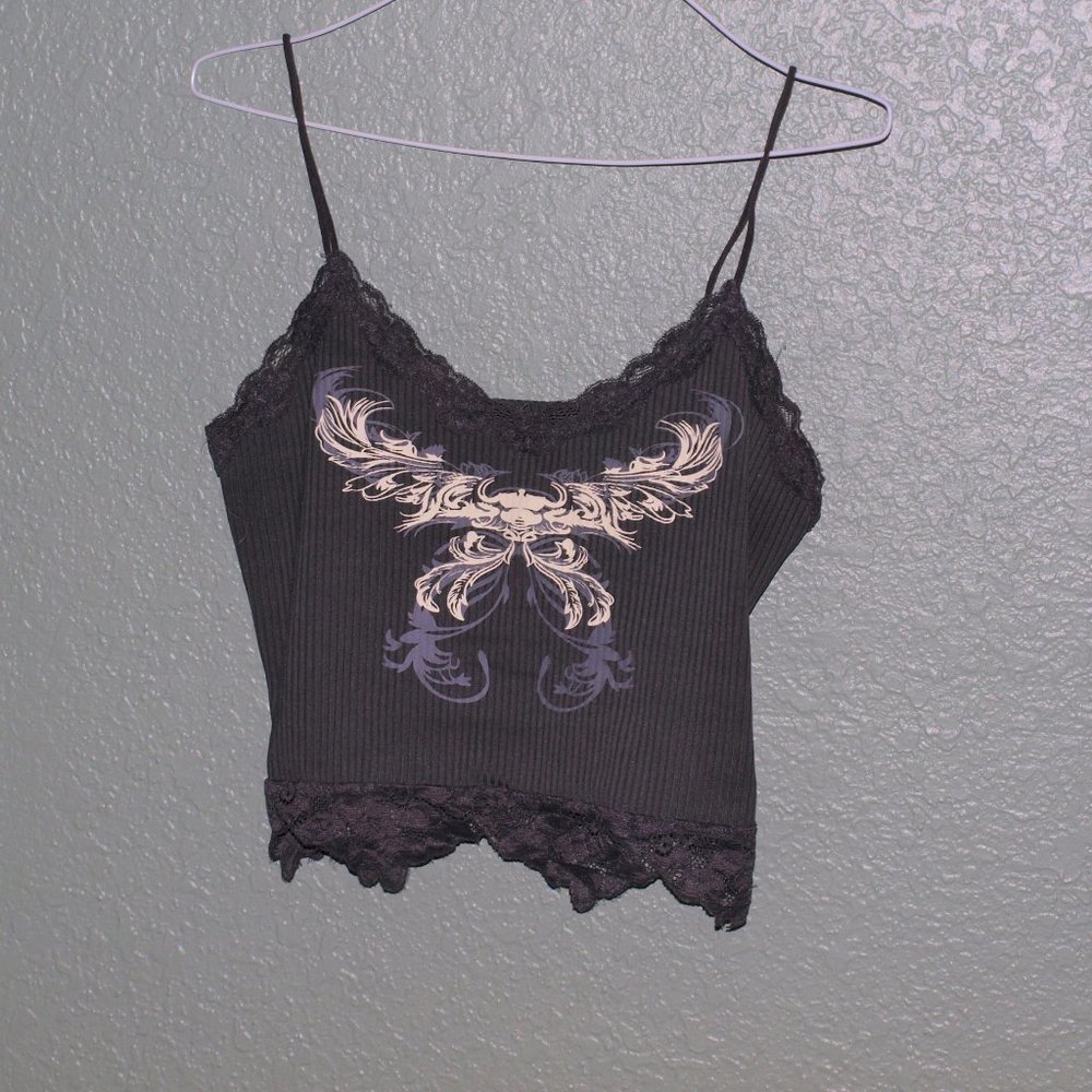 Romwe Gray Crop Size Small